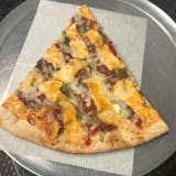 Philly Cheesesteak Pizza Slice